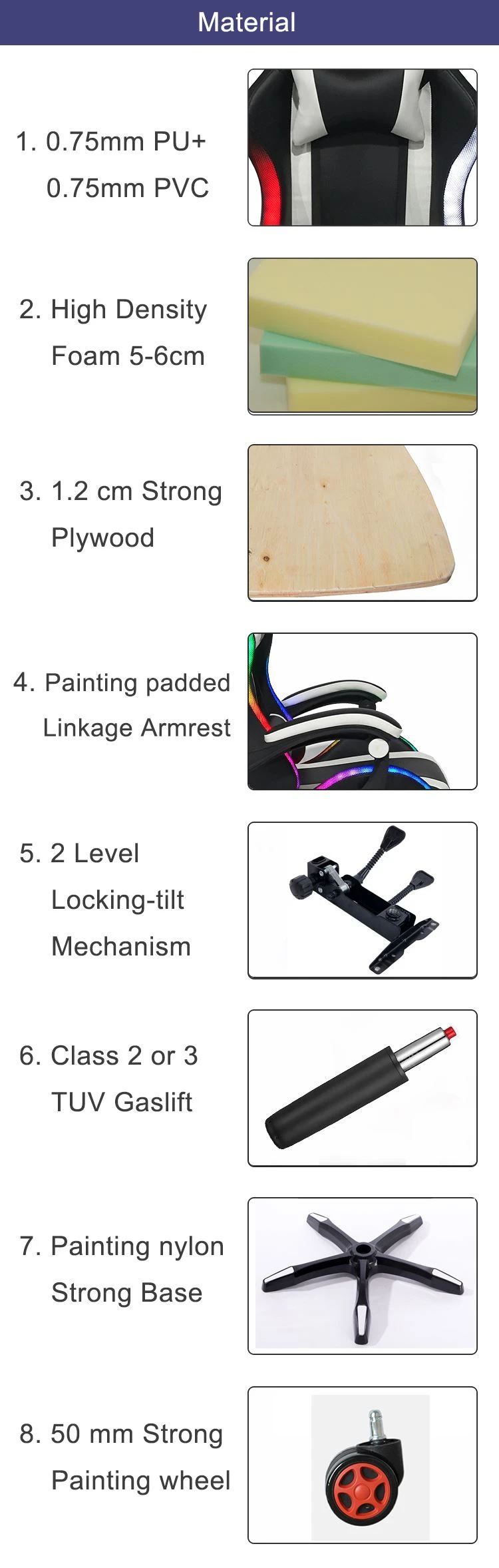 Gaming chair material Gaming chair material